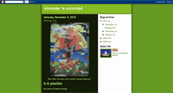 Desktop Screenshot of encenderlaoscuridad.blogspot.com