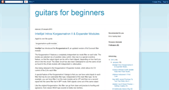 Desktop Screenshot of guitarsbeginners.blogspot.com
