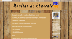Desktop Screenshot of moulinsdecharente.blogspot.com