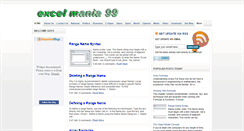 Desktop Screenshot of excel-mania99.blogspot.com