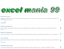 Tablet Screenshot of excel-mania99.blogspot.com