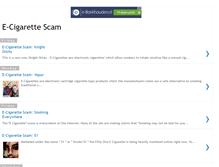 Tablet Screenshot of ecigarettescam.blogspot.com