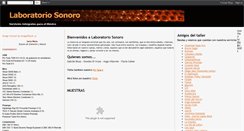 Desktop Screenshot of laboratorio-sonoro.blogspot.com