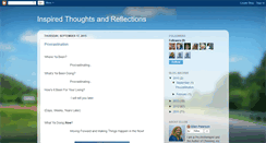 Desktop Screenshot of inspiredthoughtsandreflections.blogspot.com