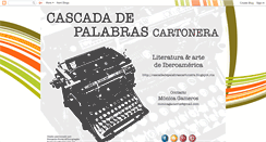 Desktop Screenshot of cascadadepalabrascartonera.blogspot.com