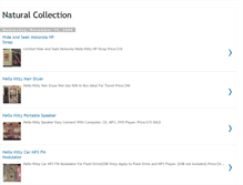 Tablet Screenshot of naturalcollection.blogspot.com