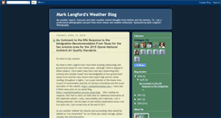 Desktop Screenshot of marklangfordweather.blogspot.com