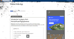 Desktop Screenshot of mobile-web-app.blogspot.com