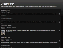 Tablet Screenshot of gootzhockey.blogspot.com