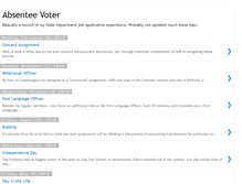 Tablet Screenshot of absenteevoter.blogspot.com