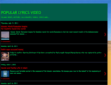 Tablet Screenshot of lyricsplv.blogspot.com