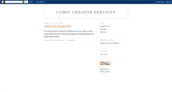 Desktop Screenshot of comiccreatorservices.blogspot.com