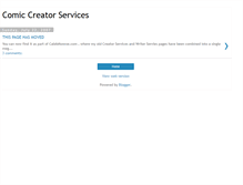 Tablet Screenshot of comiccreatorservices.blogspot.com