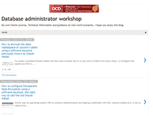 Tablet Screenshot of dbaworkshop.blogspot.com