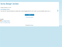 Tablet Screenshot of laviadesignreview.blogspot.com