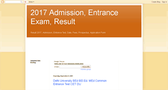 Desktop Screenshot of indiaentranceexam.blogspot.com