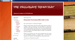 Desktop Screenshot of passionatedemocrat.blogspot.com