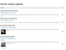 Tablet Screenshot of hyvanmatkanpaassa.blogspot.com