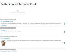 Tablet Screenshot of carpentercreek.blogspot.com