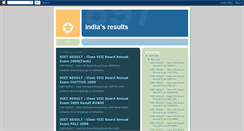 Desktop Screenshot of indiasresults.blogspot.com