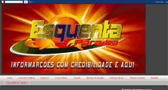 Desktop Screenshot of esquentaparaiba.blogspot.com