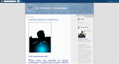 Desktop Screenshot of deepistemesyparadigmas.blogspot.com