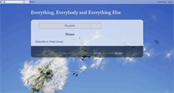 Desktop Screenshot of everythingeverybodyandeverythingelse.blogspot.com