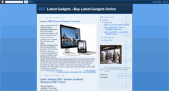 Desktop Screenshot of latestgadgetstobuy.blogspot.com