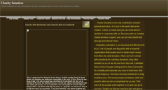Desktop Screenshot of charity-and-donation.blogspot.com