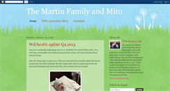 Desktop Screenshot of martinfamilyandmito.blogspot.com