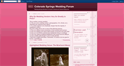 Desktop Screenshot of coloradospringsweddingforum.blogspot.com