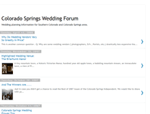 Tablet Screenshot of coloradospringsweddingforum.blogspot.com