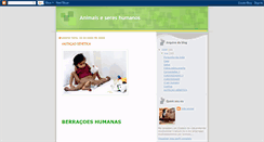 Desktop Screenshot of animaisesereshumanos.blogspot.com