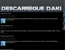 Tablet Screenshot of descarreguedaki.blogspot.com