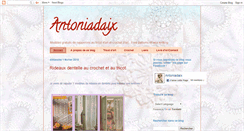 Desktop Screenshot of antoniadaixtricotdart.blogspot.com