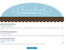 Tablet Screenshot of cherishedimpressionspricing.blogspot.com