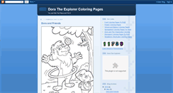 Desktop Screenshot of doratheexplorercoloringpages.blogspot.com