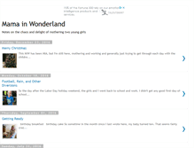 Tablet Screenshot of mamainwonderland.blogspot.com