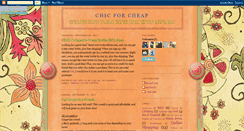 Desktop Screenshot of chic-for-cheap.blogspot.com