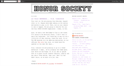 Desktop Screenshot of honorsocietyband.blogspot.com