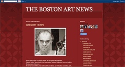 Desktop Screenshot of bostonartnews.blogspot.com