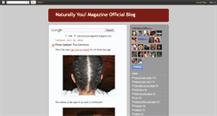 Desktop Screenshot of naturallyyoumagazine.blogspot.com