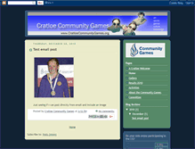 Tablet Screenshot of cratloecommunitygames.blogspot.com