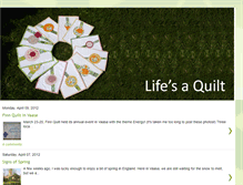 Tablet Screenshot of lifesaquilt.blogspot.com