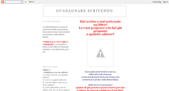 Desktop Screenshot of guadagnarescrivendo.blogspot.com