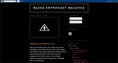 Desktop Screenshot of mazdaenthusiast.blogspot.com