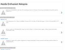 Tablet Screenshot of mazdaenthusiast.blogspot.com