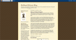 Desktop Screenshot of hubbardhistoryblog.blogspot.com