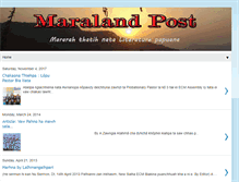Tablet Screenshot of maralandpost.blogspot.com