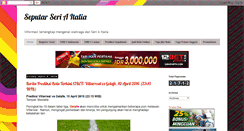 Desktop Screenshot of italyseria.blogspot.com